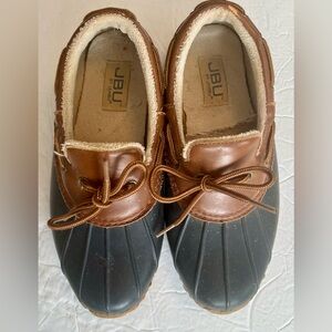 JBU Men's Two-Tone Boat Shoes